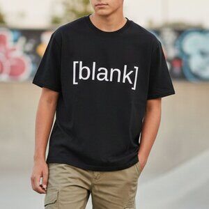 NWOT Black Urban Streetwear Men’s T-Shirt Size Small 100% Cotton Minimalist Tee